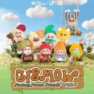 Funcinating Gismow Fantasy Forest Friends Plush Toy Blind Box for Celebration, Birthday
