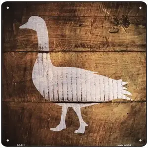 Duck Painted Stencil Novelty Square Sign