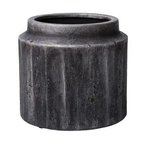 Better Homes & Gardens Pottery 8" Alexander Ceramic Planter, Brown