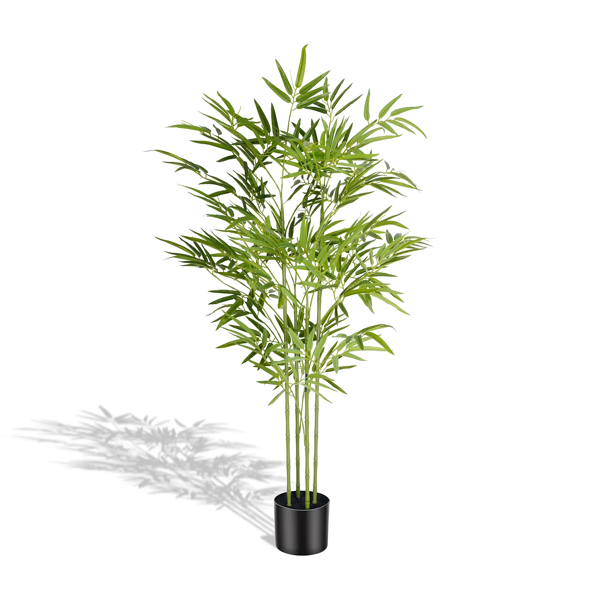 4/5/6Ft Artificial Fake Plant Bamboo Indoor Office Bedroom Living Room Elegant Decoration Without Maintenance Green Decoration