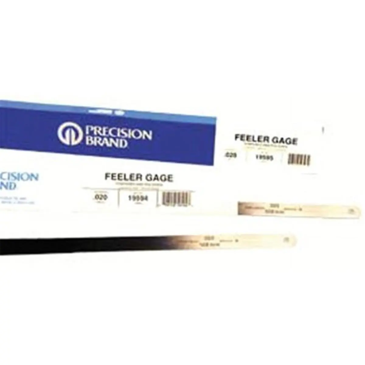 Precision Brand 605-19170 Thickness & Feeler Gauge - 0.50 in. x12 in. Flat Length, 1/2 in. Wide C1095 High Carbon Steel Stock, Close Grain, Hardened & Tempered, Box of 12, Thickness & Feeler Gauges