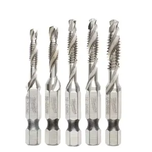 Milwaukee SHOCKWAVE SAE Steel Drill Tap Set 5pc (48-89-4874) Milwaukee SHOCKWAVE SAE Steel Drill Tap Set 5pc (48-89-4874)
