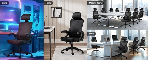 Yaheetech Ergonomic Office Chair, High Back Desk Chair with Adjustable Padded Headrest and Lumbar Support, Computer Chair Mesh for Home Office Office Chair High Back Yaheetech Ergonomic Office Chair, High Back Desk Chair with Adjustable Padded Headrest and Lumbar Support, Computer Chair Mesh for Home Office Office Chair High Back
