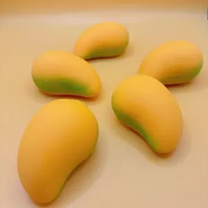 Mango Shape Stress Relief Toy, Creative Fruit Squeeze, Decompression Squeeze, Soft Sensory Fidget Toy for Kids and Adults, Perfect Gift for Holidays and Parties