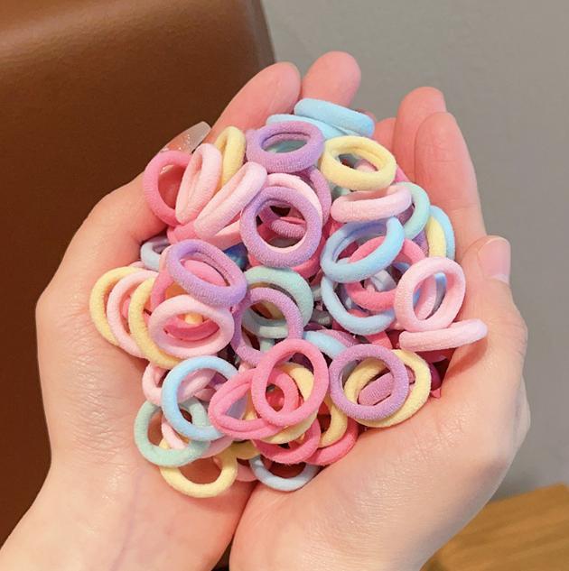 Random color（Only 1pcs）Thick Seamless Brown Hair Ties Ponytail Holders Hair Accessories No Damage for Thick Hair, Valentine's Day Gift(Not For Sles)