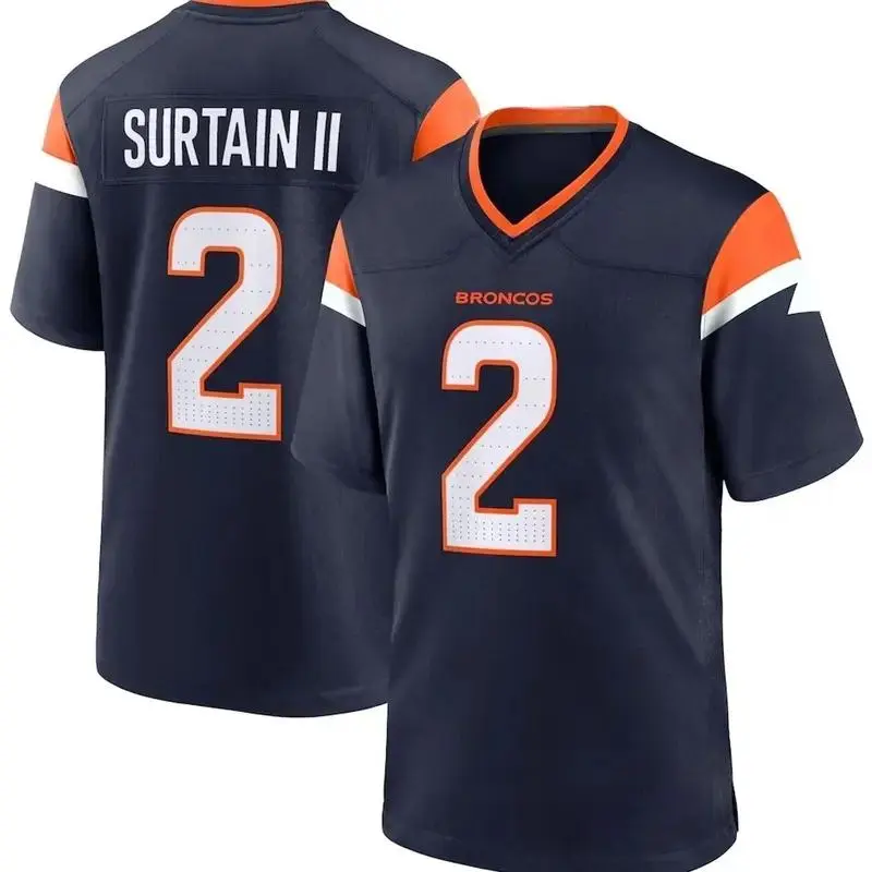 Men's Surtain II #2 American Football Collectible Jersey - Stylish, Comfortable, Breathable Sports Game Apparel, Gift For Fans, Trending 2026 for all