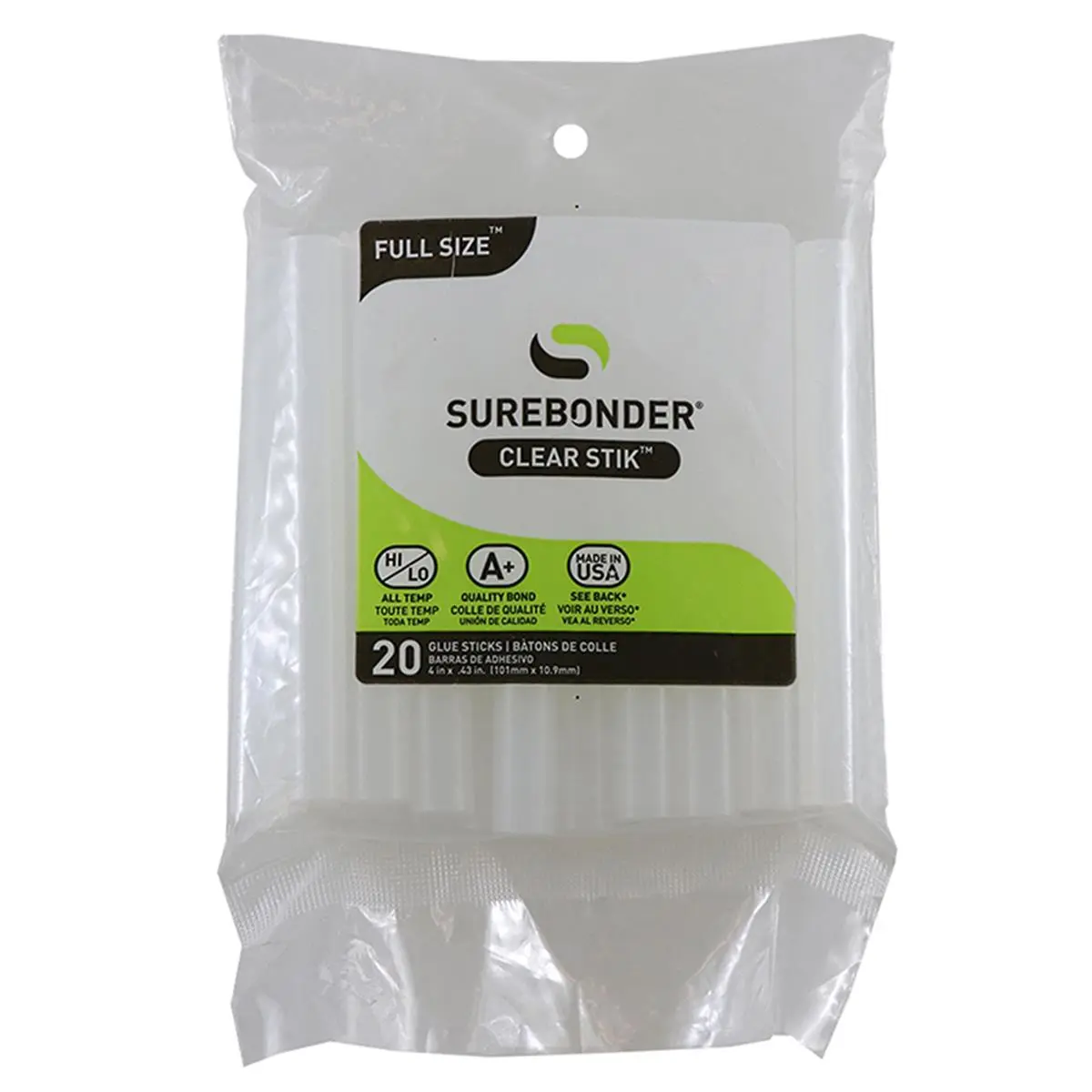 FPC  Full Clear Hot Glue Stick - 20 Per Pack - Pack of 6