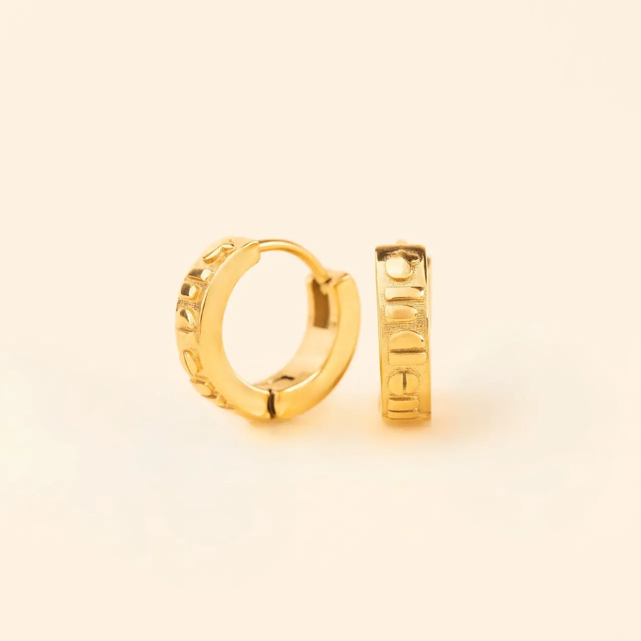 Oh Clem Chunky Huggie Hoop Earrings Oh Clem Chunky Huggie Hoop Earrings