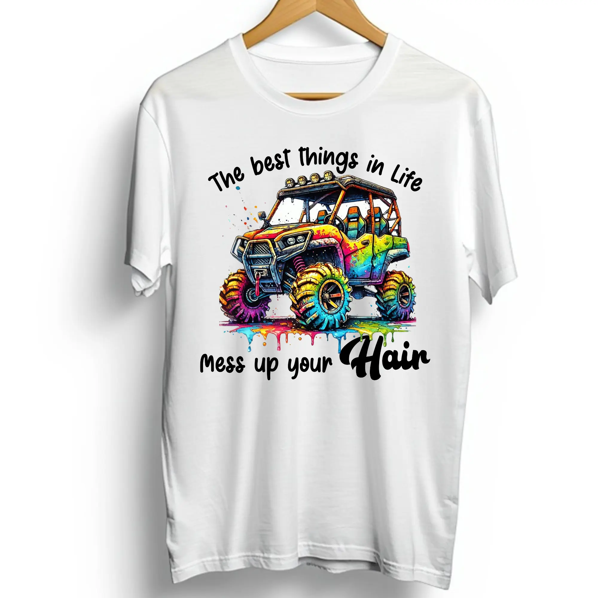 Ready-To-Press 4 Wheeler Themed Direct To Film (DTF) Transfer - T-Shirt Print, Precision Decal, DIY Custom Craft Supply for All Ages (Toys & Hobbies Specialty DIY Item), Direct To Film (Dtf) Print