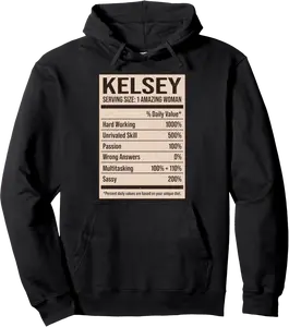 Kelsey Nutrition Facts Name Nickname Alias Title Friends Pullover Hoodie - Christiang Shop 48B09HX7RV9N