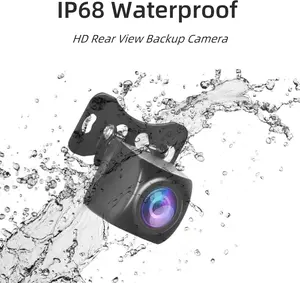 【HiEHA】HD Backup Camera for 7 Inch & 8.14 Inch Carplay, 149° Wide Angle Rear View Camera with Perfect Night Vision, IP68K Waterproof Reverse Camera Universal for Cars Pickup Trucks SUVs RVs Vans