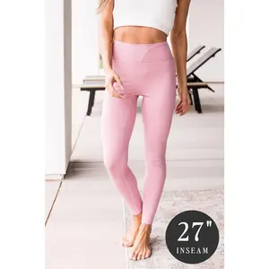 Game Changer Leggings 27" Pink - Comfortable Fit, Breathable Design, Ideal for Everyday Wear