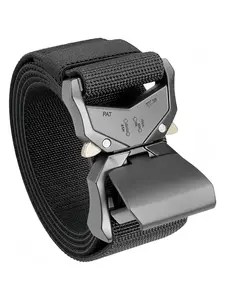 2026 new men's fashion belt features a snake-shaped buckle, a lightweight and durable nylon canvas strap, and a stylish and simple design, suitable for outings, travel, work, commuting, and other occasions.