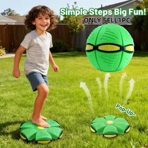 Ufo Magic Ball Portable Deformable Creative Flying Saucer Step-On Magic Ball Stress Relief Outdoor Sport Gift, Batch Number 20260101aa