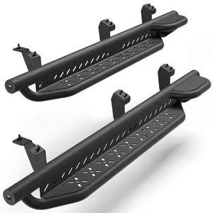 Running Boards for 2007 - 2014  TOYOTA FJ CURISER SUV, Two-Raised Step Design, Heavy-Duty Carbon Steel Nerf Bars, 2PCS