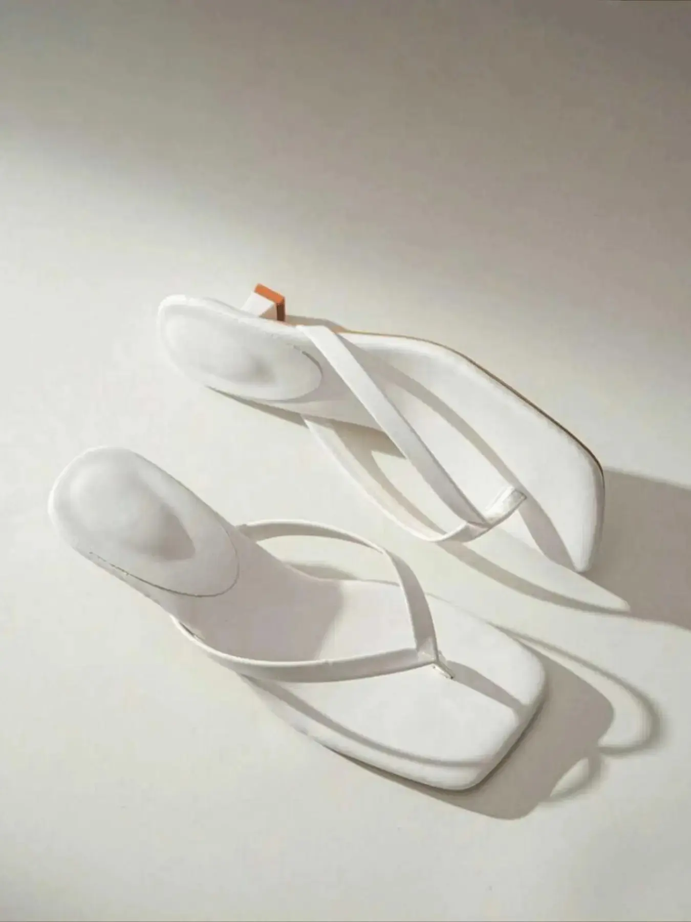 Women's Square Toe Kitten Heel Flip Flops Minimalist Thong Slide Sandals Party Beach Summer 2026