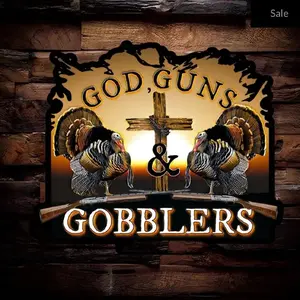 God Guns &Gobblers Turkey Sticker Vinyl Hunting Sticker!