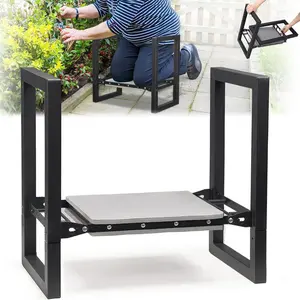 Garden Kneeler and Seat Heavy Duty Folding Garden Stool with Handles Stable Kneeling Bench Gardening Tools Gifts for Women Men Seniors Gardeners Outdoor Weeding Planting