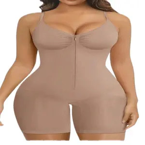 SHAPERX Shapewear for Women Tummy Control Bodysuits Zip-Up Comfort Ultra Stretch Fabric Customizable Fit Breathable Mesh Design Comfortable Fit