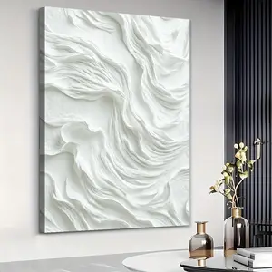 Printtoucan White Relief - textured Decorative Painting, Interpreting Spatial Aesthetics