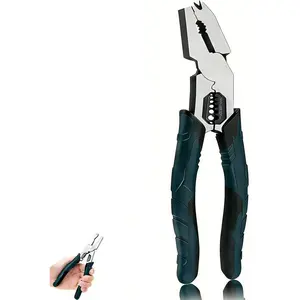 Industrial Multi-Function Cutting Pliers, Electrician Tool Set, Wire Strippers, Crimping Pliers, Rope Cutter, Electrical Scissors, DIY Home Repair