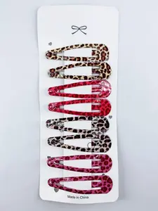 Leopard Pattern Hair Clips, Flat Hair Clips, Alligator Hair Clips, Hair Clip Set, Fashionable Hair Accessories for Women & Girls, Casual Versatile Hair Accessories for Daily Wear