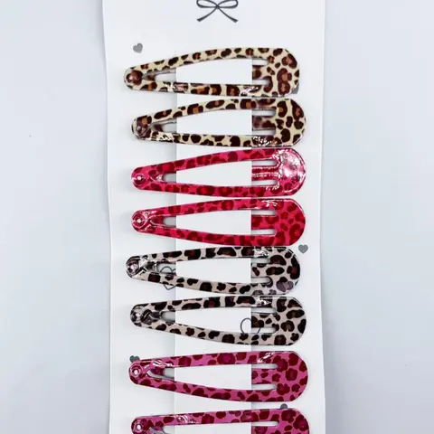 Leopard Pattern Hair Clips, Flat Hair Clips, Alligator Hair Clips, Hair Clip Set, Fashionable Hair Accessories for Women & Girls, Casual Versatile Hair Accessories for Daily Wear, Hair Decor, Hairclips