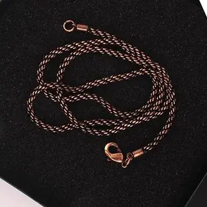 Solid Copper Rope Chain Pure Copper Oxidized Rope Chain Necklace Handmade Copper Chain Necklaces For Women And Mens Chain (20)