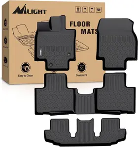 Nilight TPE Floor Mats for Toyota Highlander w/Center Console 2020 2021 2022 2023 2024 (NOT fit Hybrid) All Weather Custom Fit Heavy Duty Floor Liners rubber carfloormats heavyduty carfloormats Automotive  dealsforyoudays