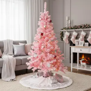 180cm Realistic Spruce Christmas Tree with Metal Stand Unlit Artificial Pine Tree Multi-Purpose Festival Decorations Xmas Tree for Home Office Gathering Party