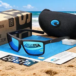 Costa Del Mar Mens Rinconcito Rectangular Sunglasses, Sea Fishing, Fly Fishing, Kayaking, Hiking and Extreme Sunlight Conditions, Stylish, Durable, Versatile, Polarized, Anti-UV/Blue Light, Dust/Windproof – Ideal Gift