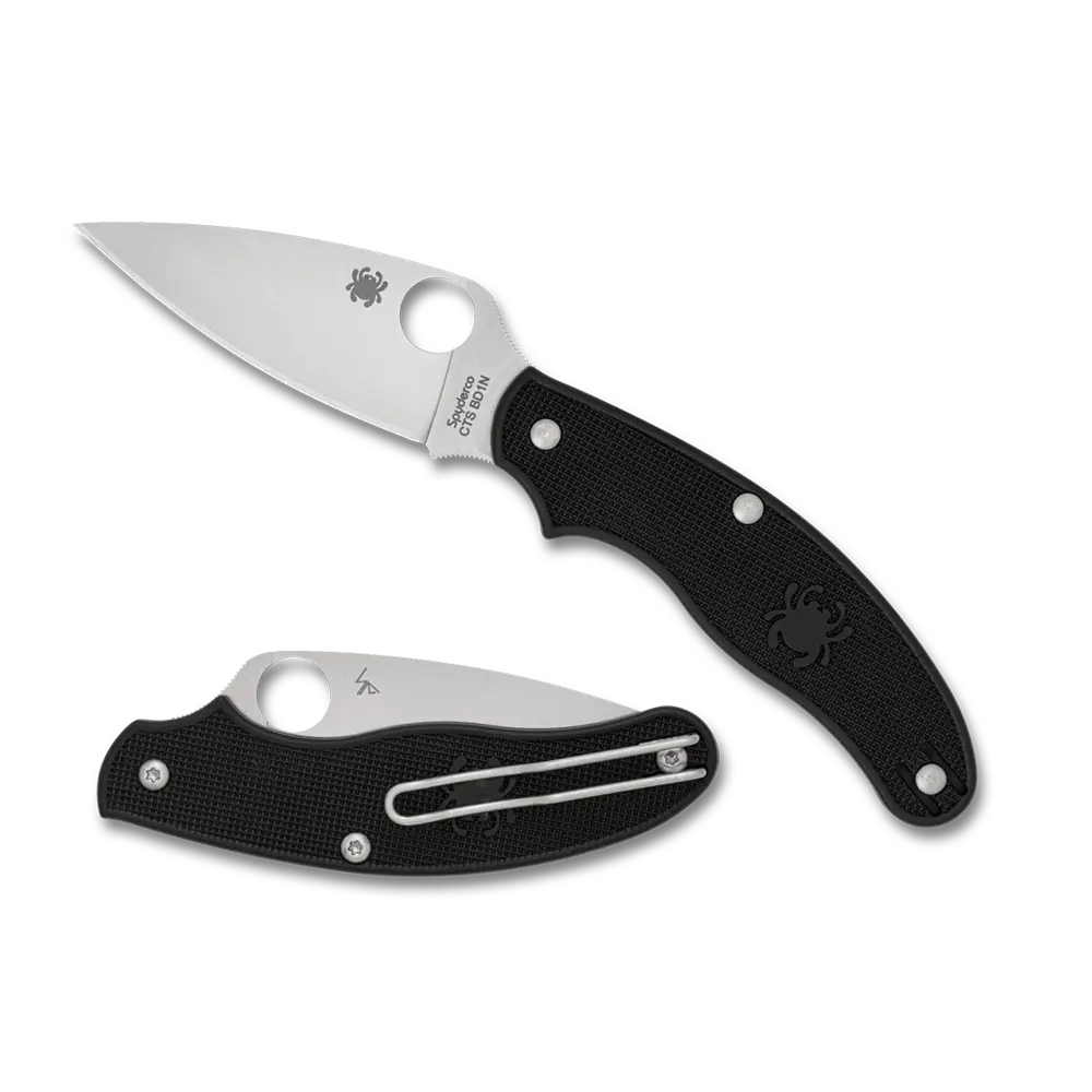 Spyderco UK Penknife Black G-10 / Satin CTS BD1N C94PBK