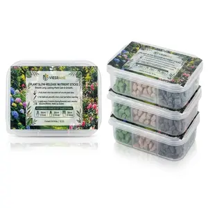 VIESRAHE 3-in-1 Plant Fertilizer Sticks Slow Release Probiotic Soil Regenerator for All Indoor Outdoor Plants Root Booster & Soil Enrichment Sticks for Flowers Succulents Houseplants