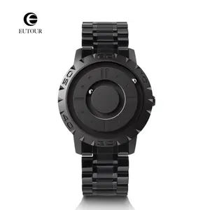 EUTOUR Nebula 0900 Magnetic Stainless Steel Men's Watch with Hour and Minute Spheres