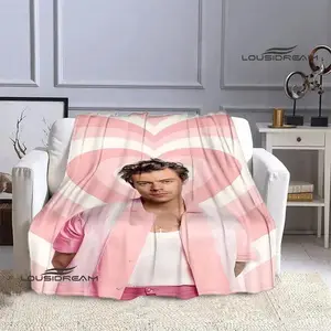Singer H-Harry-Styles printed blanket picnic blankets Flange warm blanket Soft and comfortable blanket bed linings birthday gift