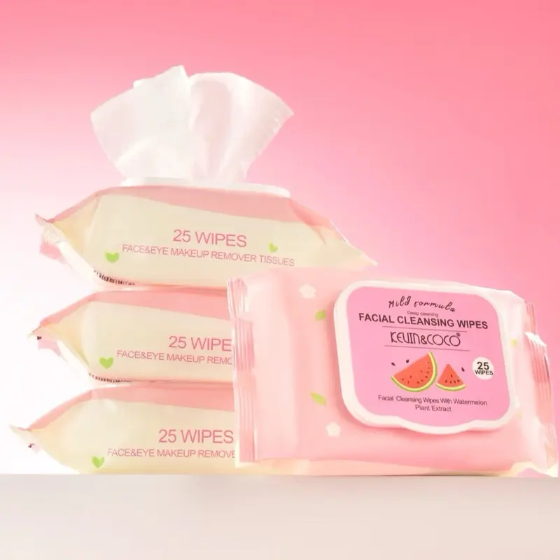 Watermelon facial cleansing wipes Watermelon facial cleansing wipes