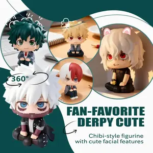 New My Hero Academia (MHA): Tomura Shigaraki / Izuku Midoriya / Katsuki Bakugo Cute Chibi PVC Figurine| Collectible Toy Model