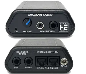 Henry Engineering MINIPOD MAXX™ COMPACT STEREO HEADPHONE AMPLIFIER