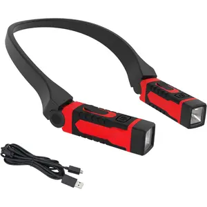 Rechargeable Neck Light for Hands-Free Lighting , Perfect Light for Mechanics, Camping, Hunting,