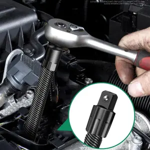 1/2" Drive Electric Wrench Extension Flexible Shaft, Universal Socket Adapter for Repair