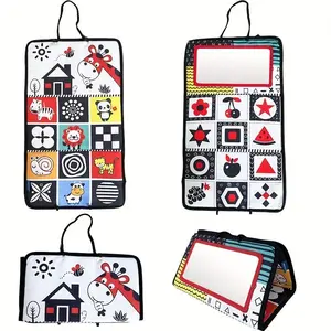 Foldable Baby Floor Mirror Toy, 1 Count High-contrast Active Brain Development Toy, Baby Tummy Time Mirror Toys, Baby Toys, Sensory Board