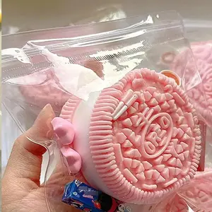 Handmade Silicone Biscuits Stress Relief Soft Sticky Toy Mochi Taba Squishy New Fidget Toy Pinch Fidget Toy Hand Relax Kids Gift