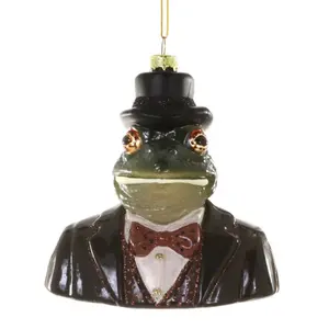 Cody Foster Frog Gent Ornament