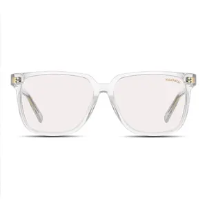 Vakenelli ELIO Unisex Glasses - Transparent Frame with Sculptural Elegance & Quiet Intellect Design