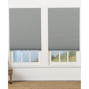 Safe Styles  Cordless Blackout Cellular Shade, Gray - 39 x 64 in.