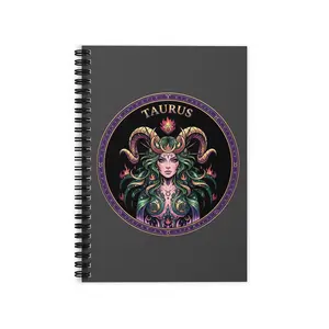 Ruled Line Spiral Notebook, Book Shaped Notebooks - Taurus, Office Stationery for Computers & Office Equipment Use
