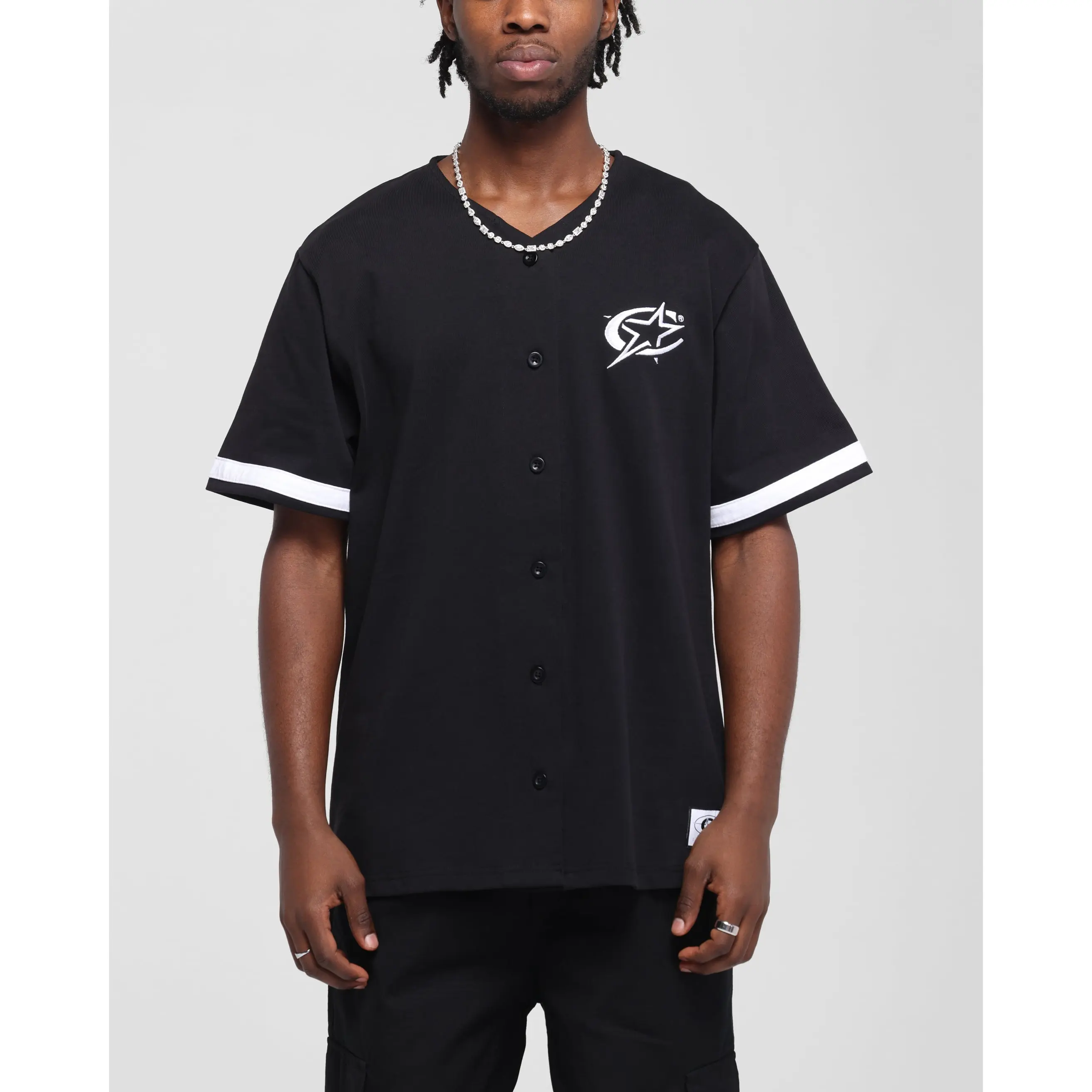 Carre C-Star Baseball Jersey Black Carre C-Star Baseball Jersey Black