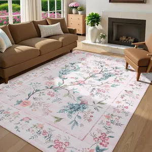 Vintage Peacock Print Living Room Carpet, Animal Floral Rug, Non-Slip Sofa Coffee Table Mat, Luxurious Large Bedroom Pad, Floral Area Rug, Non Slip Rugs, Home Decor Rugs, Home Decorative Rugs