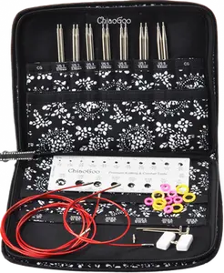 ChiaoGoo Twist Stainless Steel 5 inch Lace Interchangeable Knitting Needle Set