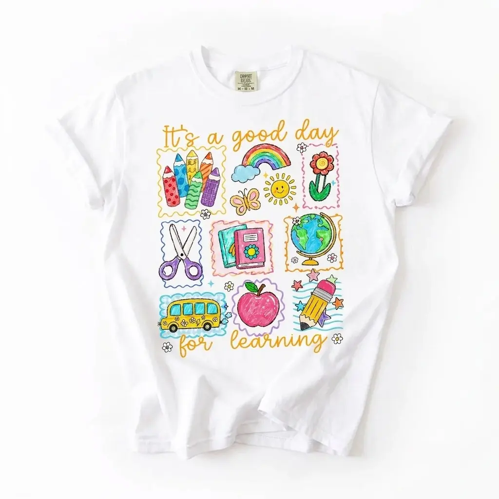 Teacher Life Shirt, It's a Good Day for Learning, Be Kind Shirt, Back to School Shirt, Team Elementary T-Shirt School Supply